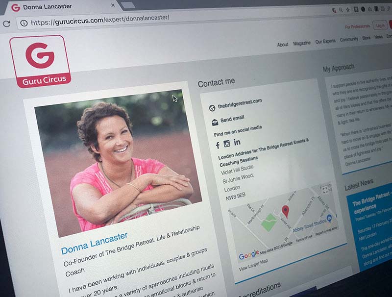 guru circus website development