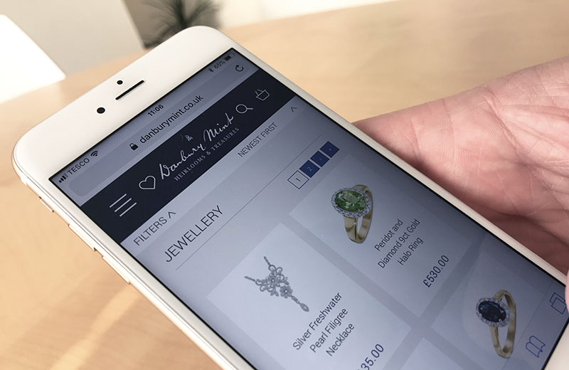 danbury mint mobile ecommerce