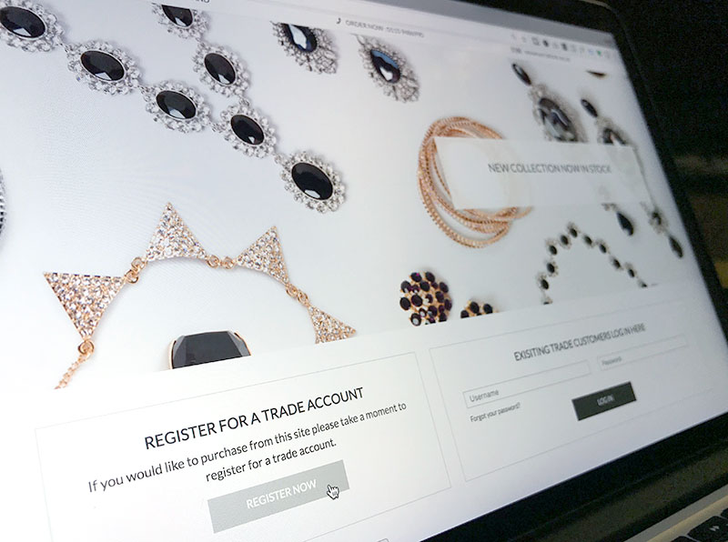 wholesale jewellery and accessories ecommence website